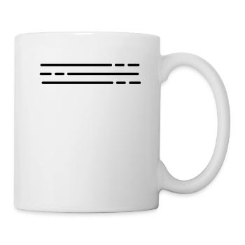 Straße, Striche Geschenk - Tasse - Weiß - Rechts