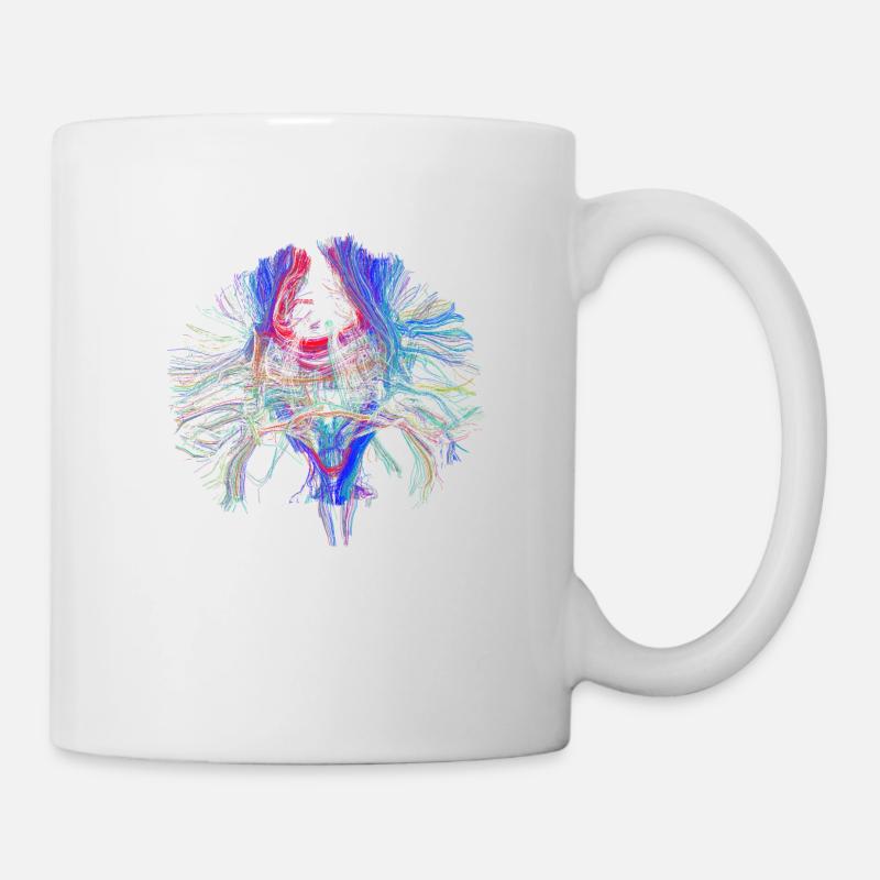 Brain and Tractography - Mug - white