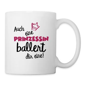A princess barks saying Funny Naughty Crown - Mug - white - Right