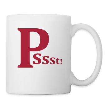 leise sein - Tasse - Weiß - Rechts