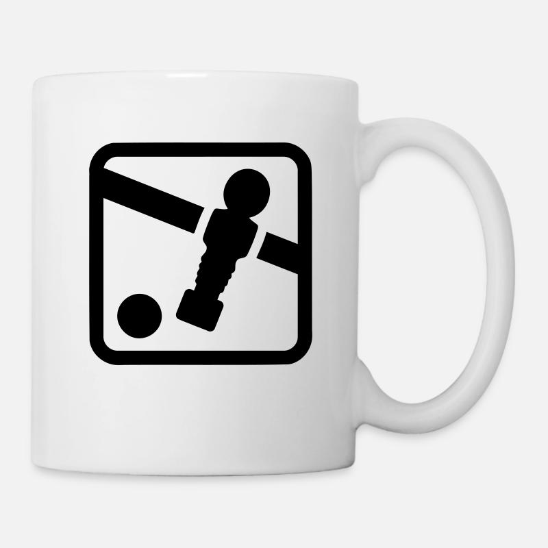 Tischkicker - Tasse - Weiß