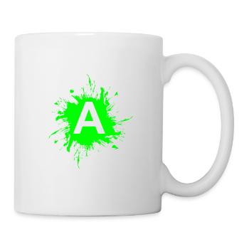 Team A Buchstabe A Anfangsbuchtabe - Tasse - Weiß - Rechts