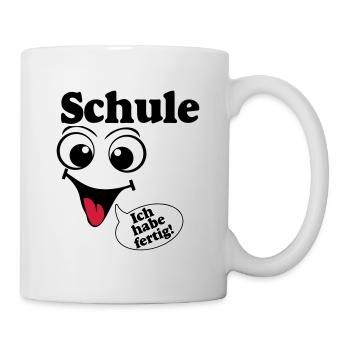 Abschluß , Schule ich habe fertig (25) - Tasse - Weiß - Rechts