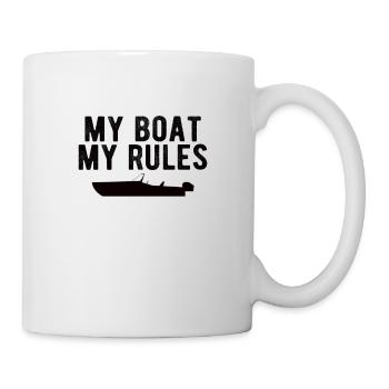 BOATING : My Boat my Rules - Tasse - Weiß - Rechts