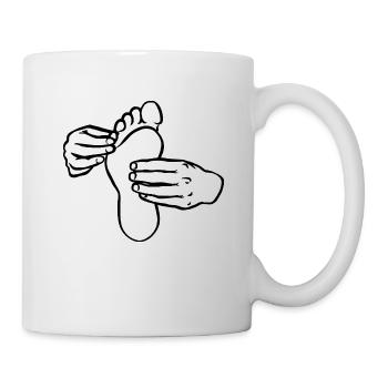 Pas de marche - Mug blanc - blanc - Droite