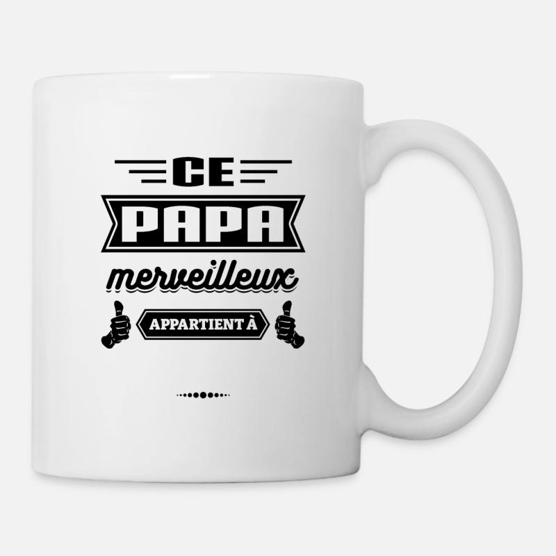 CADEAU PAPA À PERSONNALISER - Mug blanc - blanc