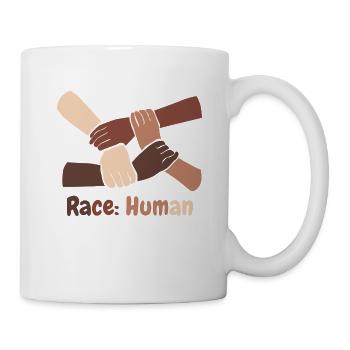 Race: Human - Mug blanc - blanc - Droite