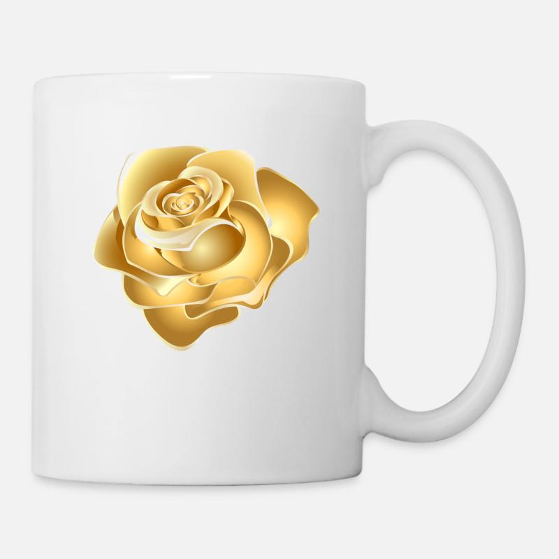 Golden Rose - Mug - white