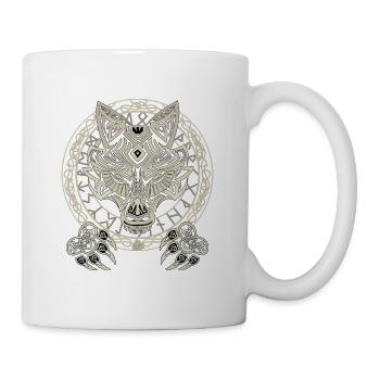 Loup Viking - Mug blanc - blanc - Droite