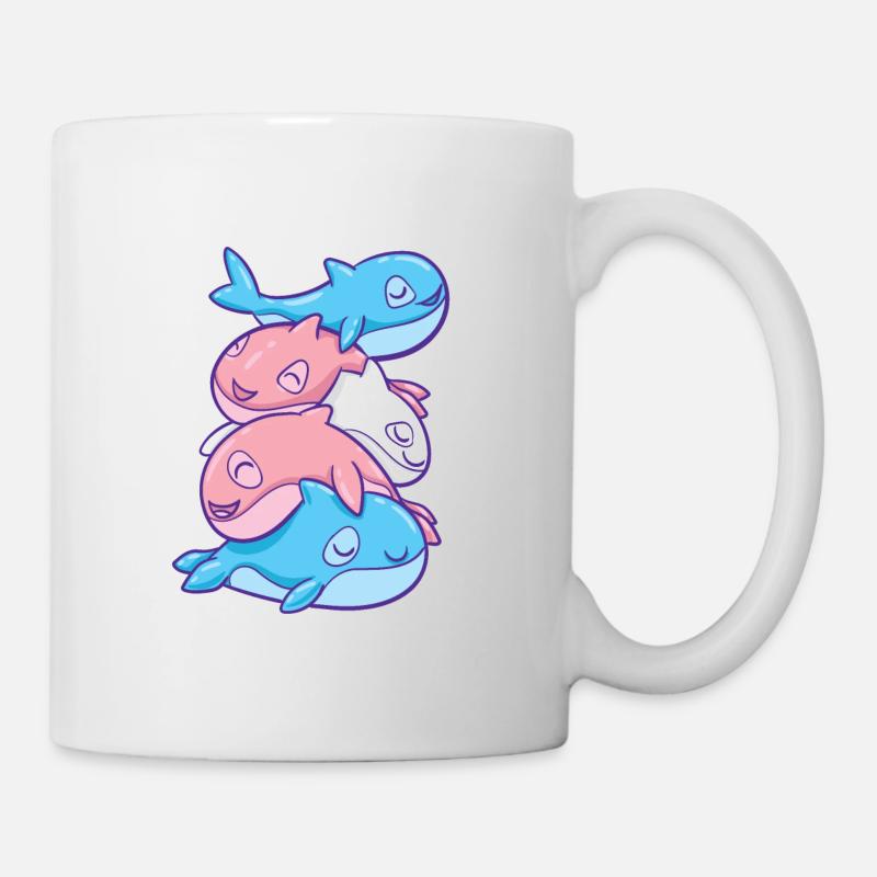 Trans Pride Orca Transgender - Tasse - Weiß