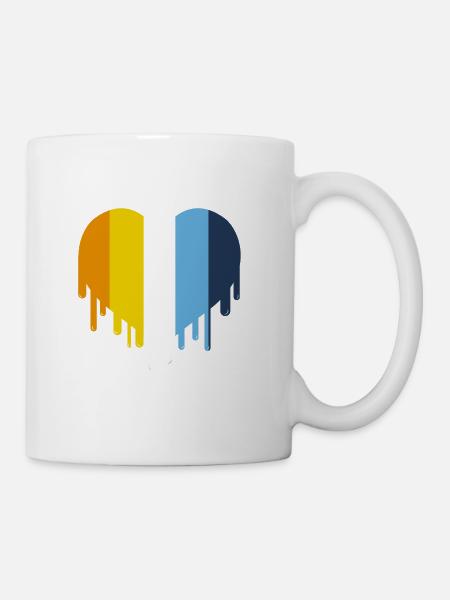 Tropfend Heart Aroace Pride - Tasse - Weiß