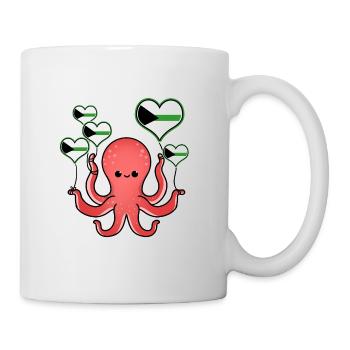 Octopus Balloon Demiromantic Pride - Mug blanc - blanc - Droite