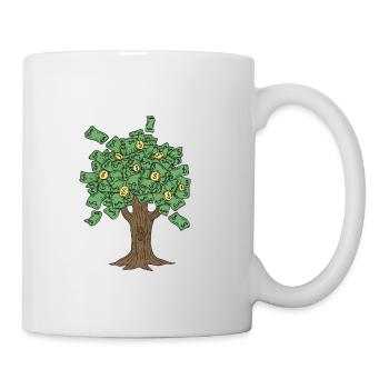 Geld Baum Investieren Tag Trader - Tasse - Weiß - Rechts