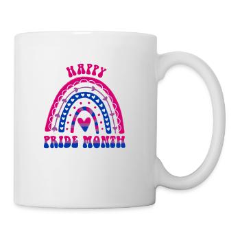 Happy Pride Month Bisexual Regenbogen - Tasse - Weiß - Rechts