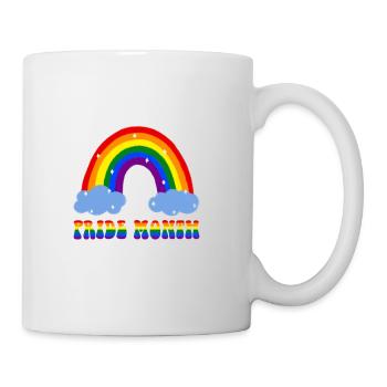 Happy Pride Month LGBT Gay Pride Arc-en-ciel - Mug blanc - blanc - Droite
