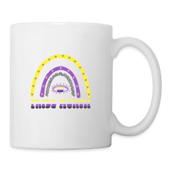 Boho Rainbow Happy Pride Mois Non binaire - Mug blanc - blanc - Droite