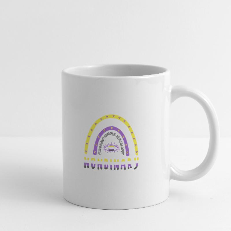 Boho Regenbogen Nonbinary Tasse