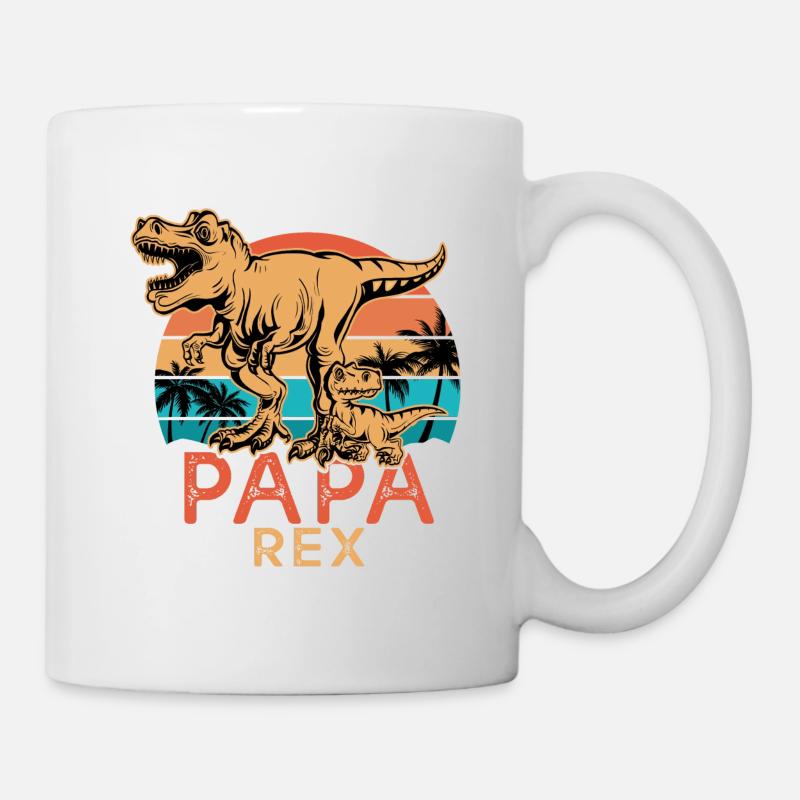 Cadeau papa t rex - Mug blanc - blanc