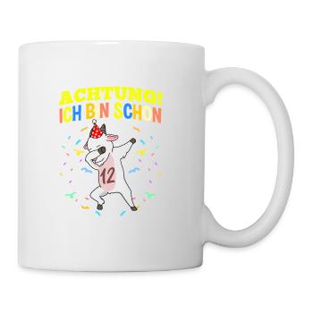 Achtung Ich Bin Schon 12 Geburtstag Ziege - Tasse - Weiß - Rechts