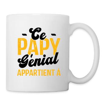 Ce Papy Génial appartient à [Personnalisable] - Mug blanc - blanc - Droite