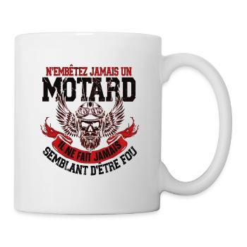 Motard Moto Motocross Homme Humour Citations - Mug blanc - blanc - Droite
