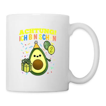 Achtung Ich Bin Schon 2 Geburtstag Avocado - Tasse - Weiß - Rechts