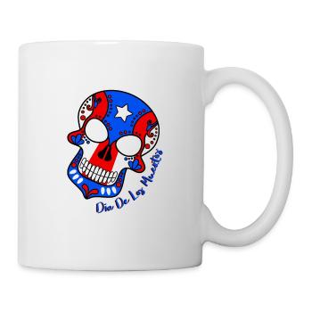 Sugar Skull Stolzer Puertoricaner - Tasse - Weiß - Rechts