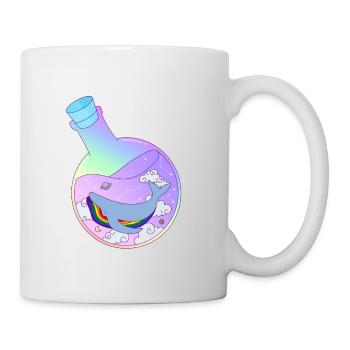 Rainbow whale in potion LGBT Pride Month - Mug - white - Right