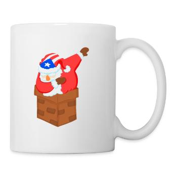 Dabbing Santa Puerto Rican Noël - Mug blanc - blanc - Droite