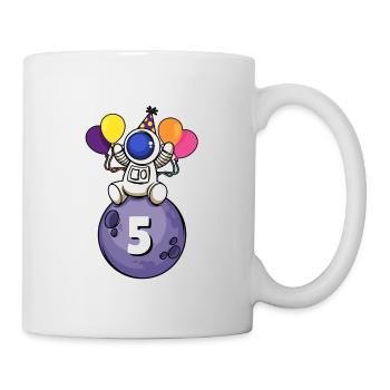 5 ans espace anniversaire 5. - Mug blanc - blanc - Droite