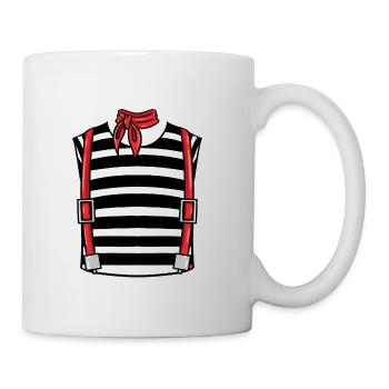 French Pantomime Costume Halloween - Mug - white - Right