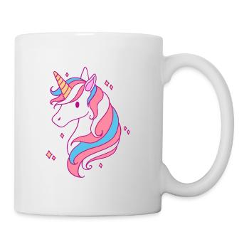 Trans Pride Unicorn LGBT Trans Ally - Mug - white - Right