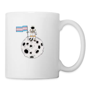Transgender astronaut Trans Pride flag - Mug - white - Right