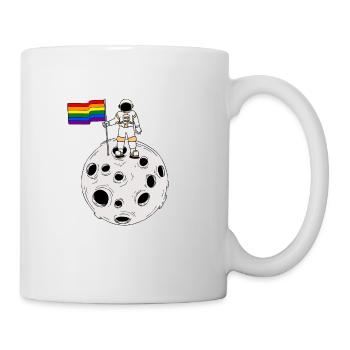 Gay Astronaut LGBT Gay Pride Flag - Mug - white - Right