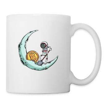 Un astronaute mine Bitcoin - Mug blanc - blanc - Droite