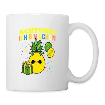 Achtung Ich Bin Schon 2 Geburtstag Ananas - Tasse - Weiß - Rechts