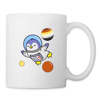 Pinguin Astronaut Gay Bear Pride - Tasse - Weiß - Rechts