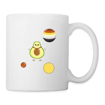 Avocado Astronaut Gay Bear Pride - Tasse - Weiß - Rechts