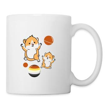 Hamster Astronaut Gay Bear Pride - Mug - white - Right