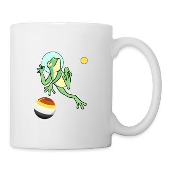 Frog Astronaut Gay Bear Pride - Mug - white - Right