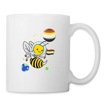 Wespe Astronaut Gay Bear Pride - Tasse - Weiß - Rechts