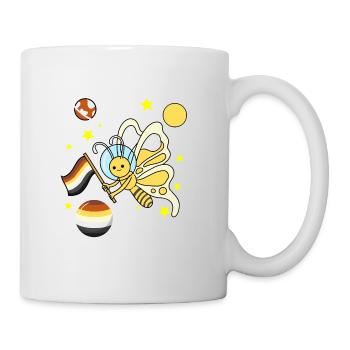 Schmetterling Astronaut Gay Bear Pride - Tasse - Weiß - Rechts
