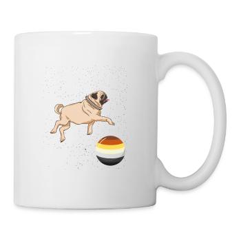 Mops im Weltraum Gay Bear Pride - Tasse - Weiß - Rechts