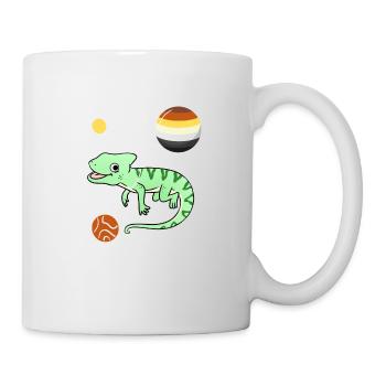 Chameleon Astronaut Gay Bear Pride - Mug - white - Right