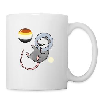Opossum Astronaut Gay Bear Pride - Tasse - Weiß - Rechts