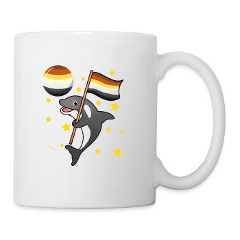 Orca in Space Gay Bear Pride - Mug - white - Right