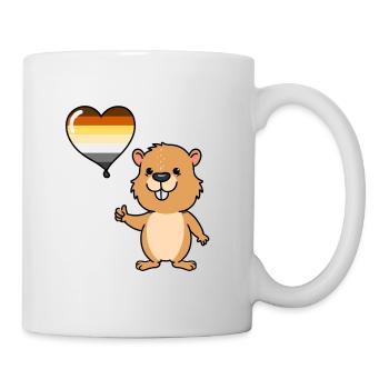 Biber Herzballon Gay Bear - Tasse - Weiß - Rechts