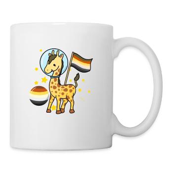 Giraffe Astronaut Gay Bear Pride - Mug - white - Right