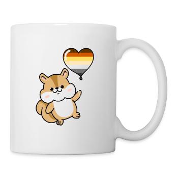 Eichhörnchen Herzballon Gay Bear - Tasse - Weiß - Rechts