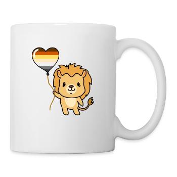 Löwe Ballon Gay Bear Pride - Tasse - Weiß - Rechts